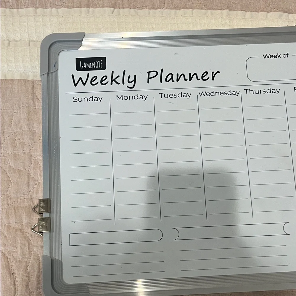 Gray Weekly Planner Board